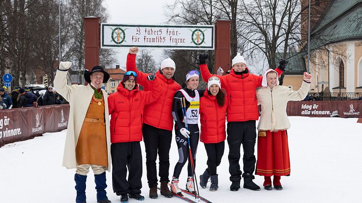 Deltagandet i Vasaloppets stafett med bolagets ambassadörer var ett initiativ för att bidra till folkhälsan.