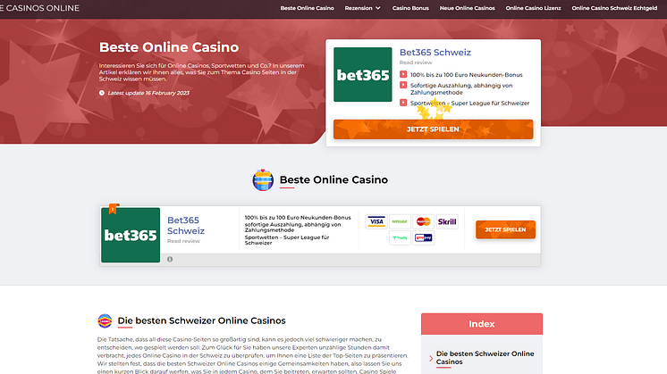 Beste Casinos Online