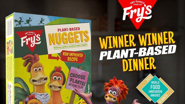 Plant-based brand Fry’s collaboration with Aardman and Netflix wins global innovation marketing award