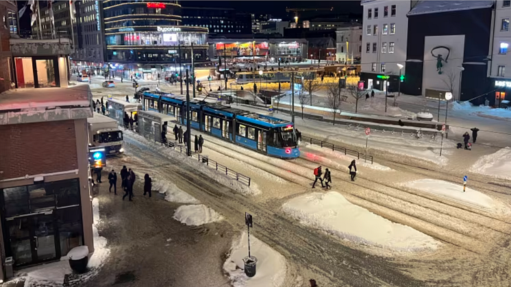 Kollektivtransporten fredag morgen 19. januar