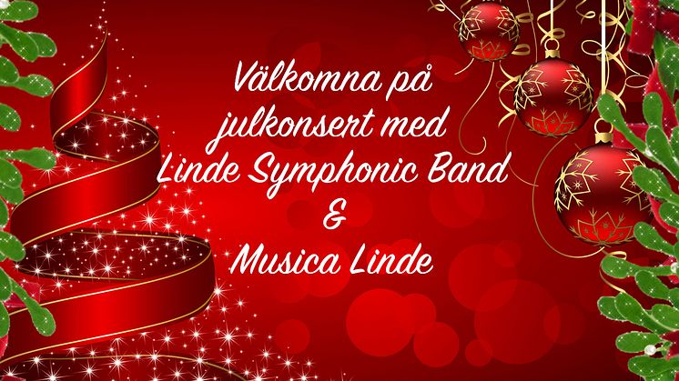 Julkonsert med Linde Symphonic Band och Musica Linde 