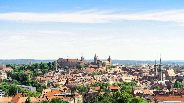 Nürnberg (Bayern) med Kaiserburg. FOTO: Congress & Tourismus Zentrale Nürnberg/Uwe Niklas