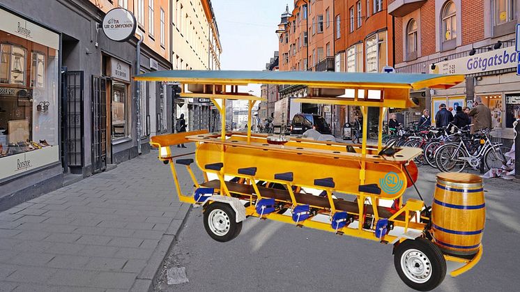Historisk cykelsatsning - Sju trampbussar till SL