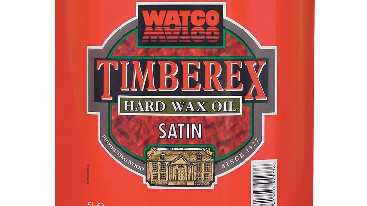 Timberex Hard Wax Oil = oljat utseende med hårdvaxoljans egenskaper
