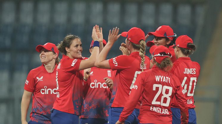 England Women record IT20 victory over India 