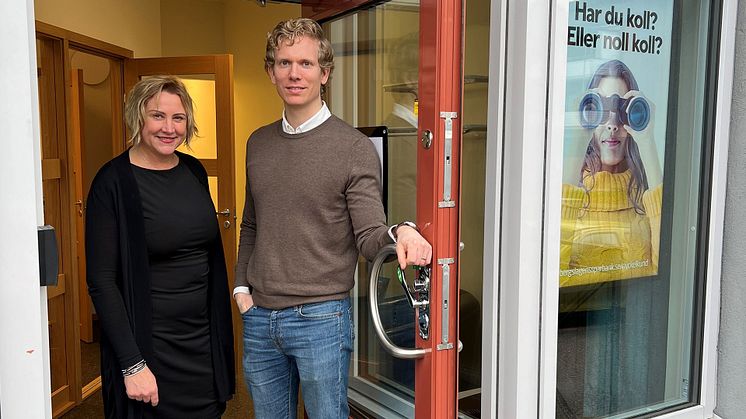 Jessica Norén och Anton Kristensen, Privatrådgivare Bergslagens Sparbank