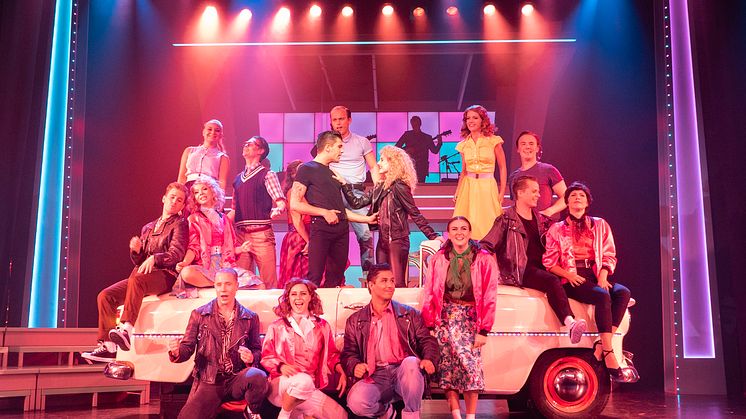 Premiärkväll för musikalen Grease på Nöjesteatern i Malmö med Lotta Engberg, Anton Hagman och Caroline Johansson Kuhmunen i huvudrollerna!