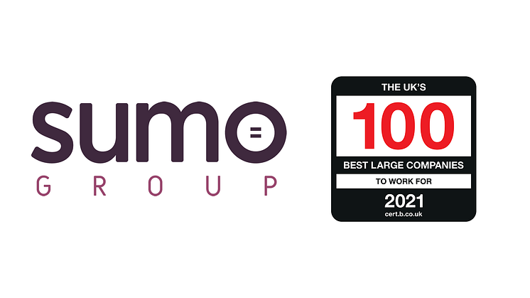Sumo Group Makes UK’s 100 Best Large Companies to Work For List