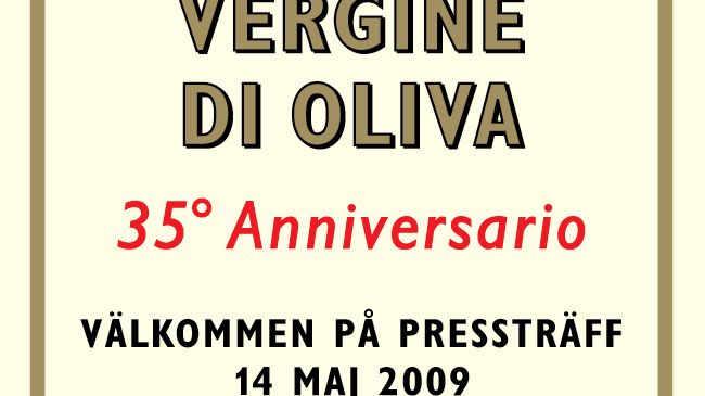 Pressinbjudan: Zeta Olivolja Extra Vergine fyller 35 år