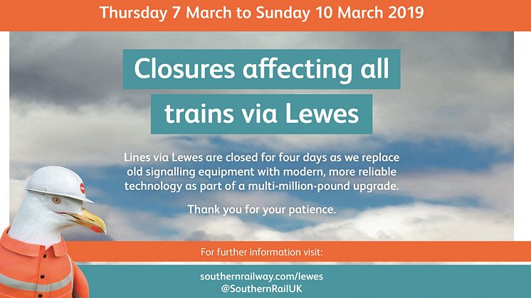 Buses to replace trains on two working days through Lewes as £25m signalling upgrade is completed