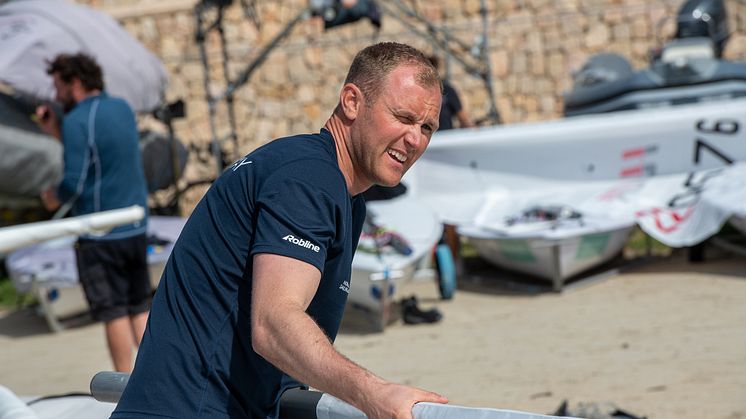 VM-KLAR: Hermann Tomasgaard er klar for VM i ILCA 7 og har ambisjoner om å seile om VM-medaljene. FOTO: Morten Jensen