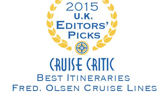Fred. Olsen Cruise Lines is crowned ‘Best for Itineraries’ by Cruise Critic experts