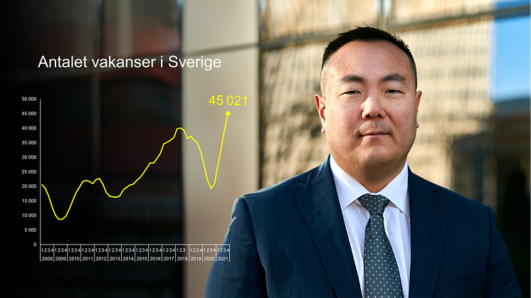 Antalet vakanser i Sverige nådde nya rekordnivåer (Q4 2021). Stefan Westerberg är chefekonom på Stockholms Handelskammare.