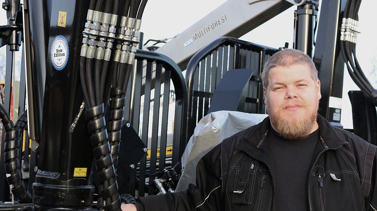 Simon Nygren kommer köra under demovisningen på Agritechnica.