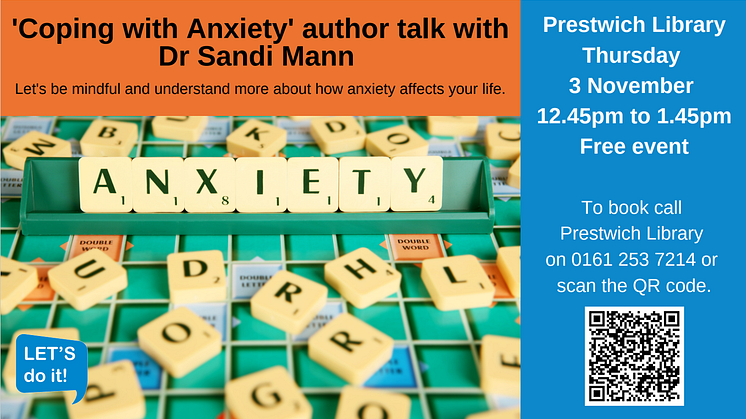 Coping with Anxiety - author talk with Dr Sandi Mann