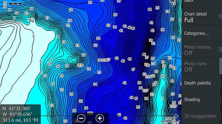 Hi-res image - C-MAP - Genesis Blue-scale Contours