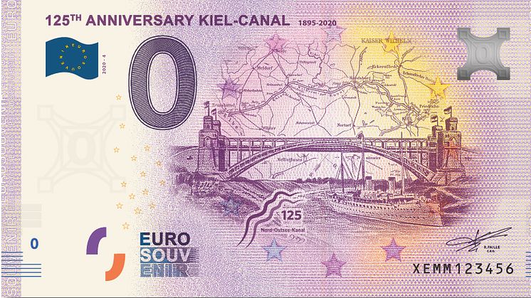 0-Euroschein 125 Jahr NOK