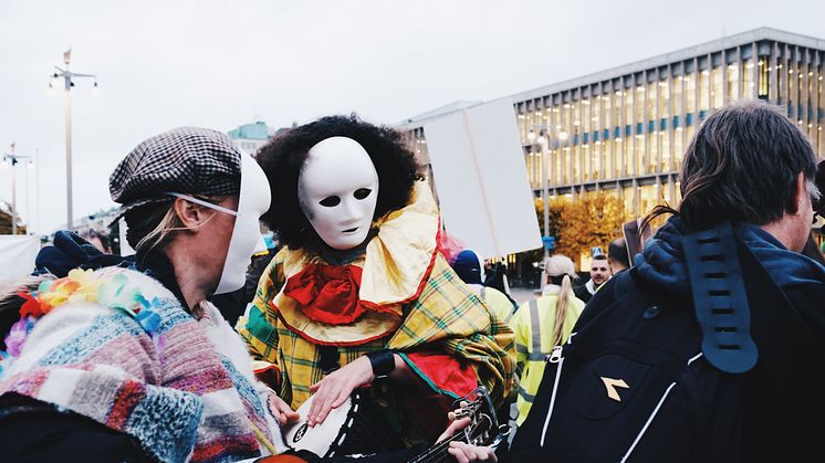 Brukarstyrd demonstration mot hemlöshet 