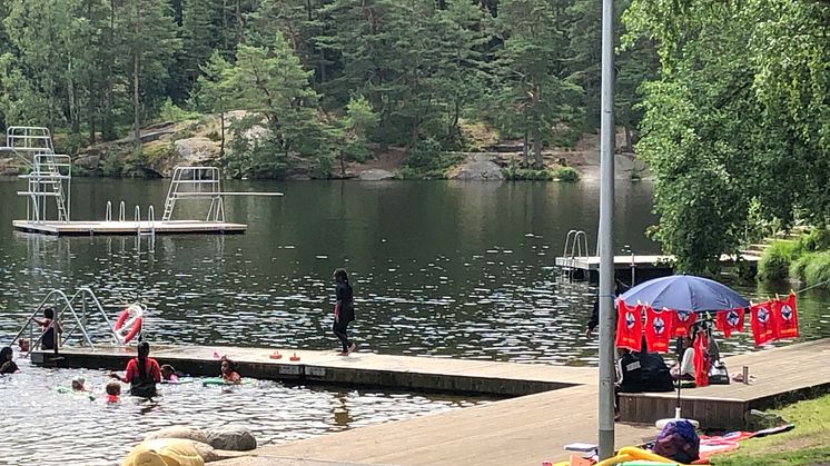 Simskola vid Bergsjöbadet för alla från fem år