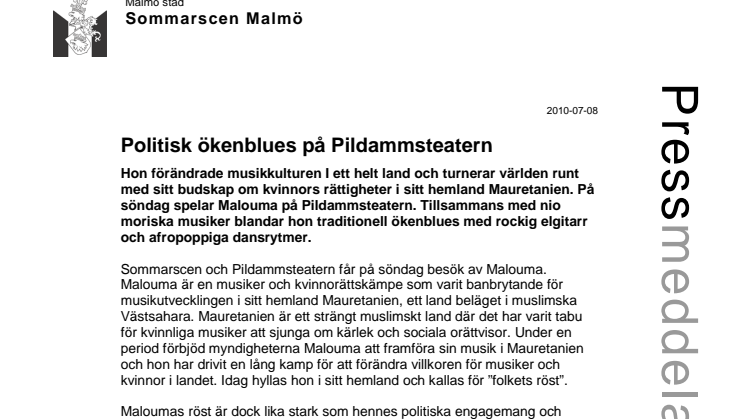 Politisk ökenblues på Pildammsteatern