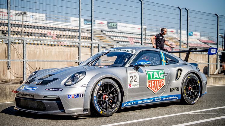 Jan Magnussen i Porsche 911 GT3 Cup