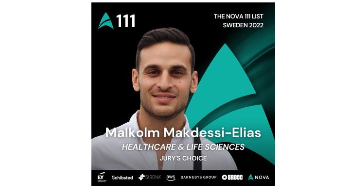 Malkolm Makdessi-Elias juryns val för Nova 111 inom Healthcare & Life Sciences 