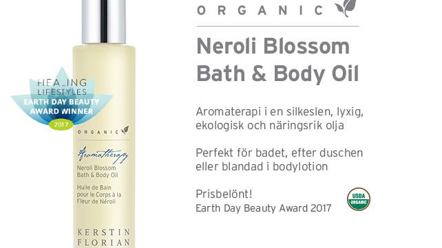 Nyhet! Organic Neroli Blossom Bath & Body Oil