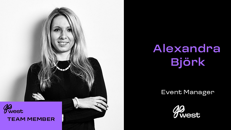 Alexandra Björk, Event Manager, GoWest Nordic Venture Capital Forum
