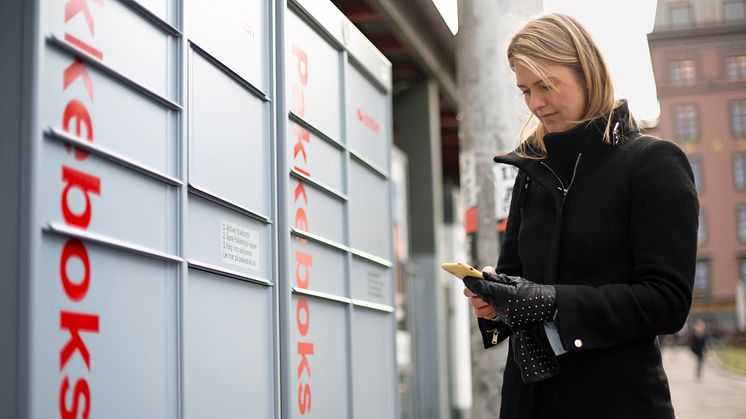 NYE PÅ VEI: Pakkeboksene er blitt populære, nå kommer det enda flere i Trøndelag. FOTO: Posten