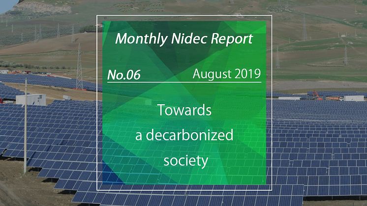 Monthly Nidec Report - Towards a decarbonized society