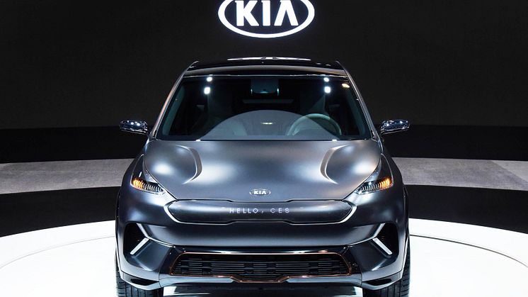 Kia Niro EV Concept på teknikmässan CES 2018.