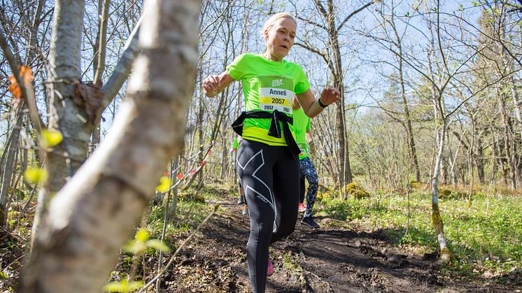 3000 löpare springer STHLM Trail Run i morgon