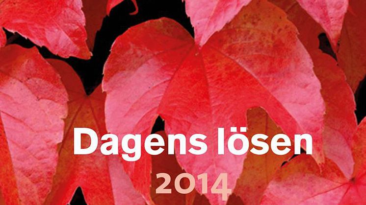 Omslagsbild: Dagens lösen 2014