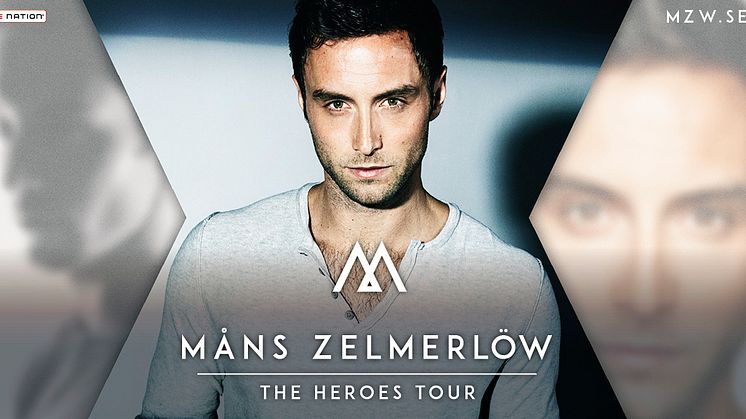 Måns Zelmerlöw ut i Sverige med ”The Heroes Tour” – utvalda spelningar med Tomas Ledin