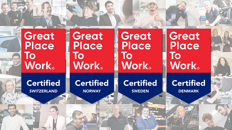 Hedin Automotive Achieves Great Place to Work Certification for 2023 in Nordic and Swiss Operations