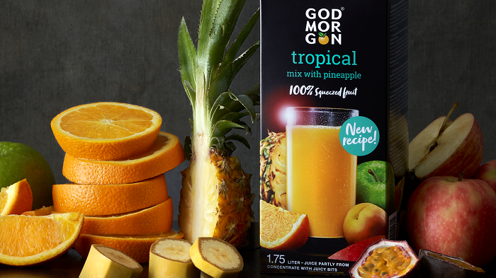 God Morgon® Tropical lanseras v.8 hos ICA, Coop och City Gross.