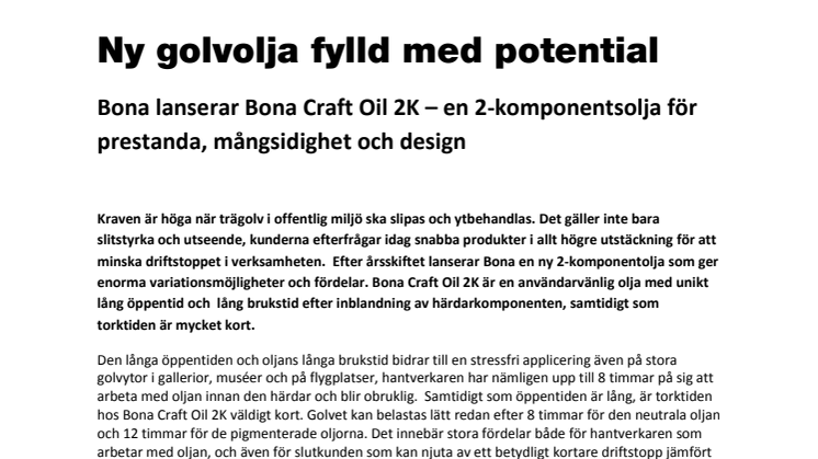 Golvolja fylld med potential