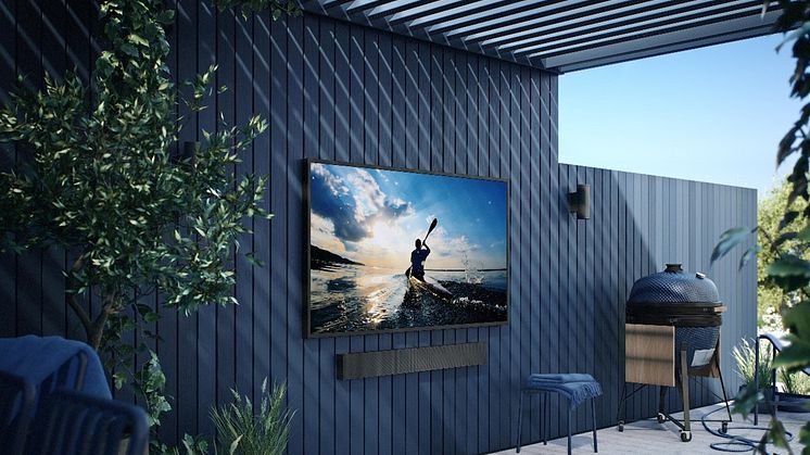 Mer tv-tittande med familj och vänner med Samsungs utomhus-tv The Terrace