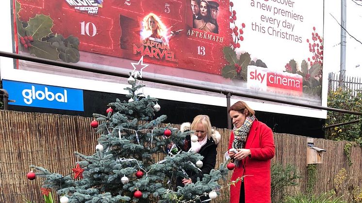 Living Christmas trees at Cricklewood