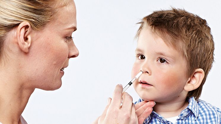Säsongsinfluensavaccin för barn - nu som nässpray 