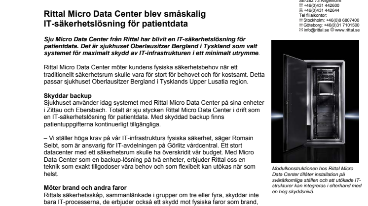 IT-säkerhetslösning för patientdata