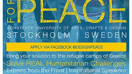 Design for Peace at Konstfack addresses current humanitarian challenges 
