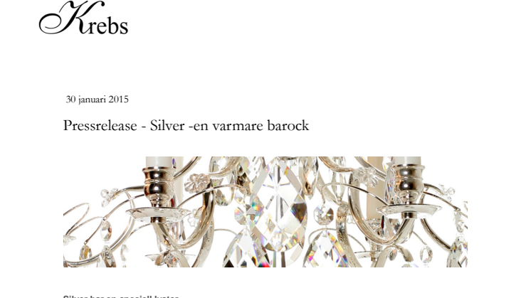 Silver -en varmare barock