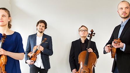 Finska stråkkvartetten Kamus String Quartet spelar i Landskrona och Växjö.