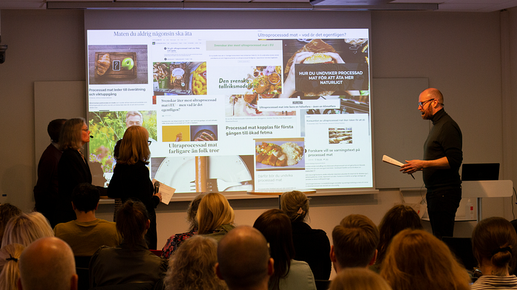 Seminariet med rubriken "Sant, falskt och mittemellan om processad mat" lockade en stor publik. 