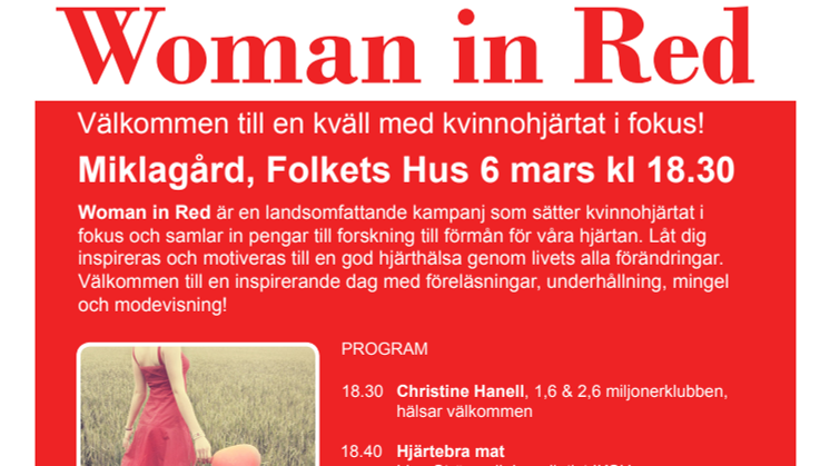 Woman in Red i Umeå – en kväll med kvinnohjärtat i fokus!