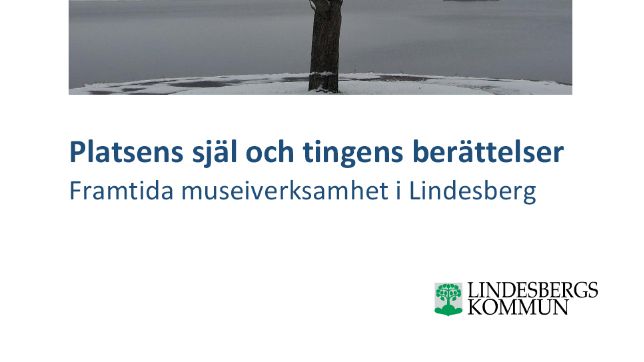 Utredning lägger fram förslag för kulturarvet i Lindesberg