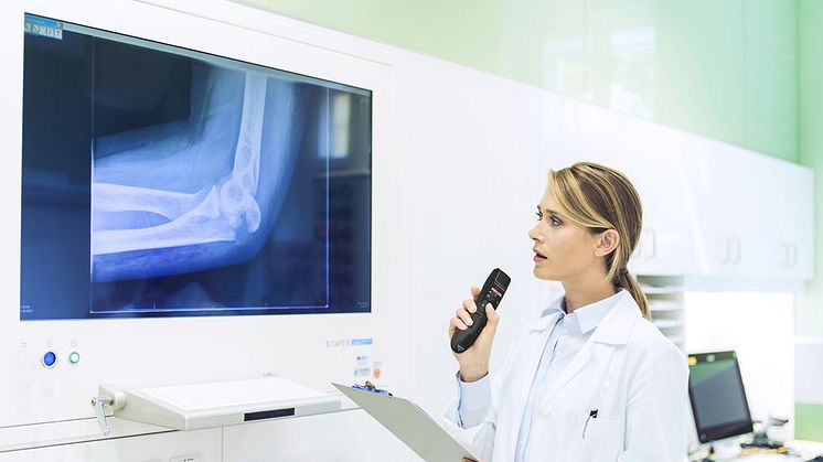 Einsatz des Philips Speechmike Premium Air im Krankenhaus. Foto: Speech Processing Solutions