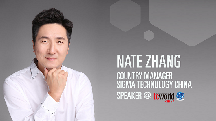 Nate Zhang, Country Manager at Sigma Technology China, will speak at tcworld China in Shanghai.