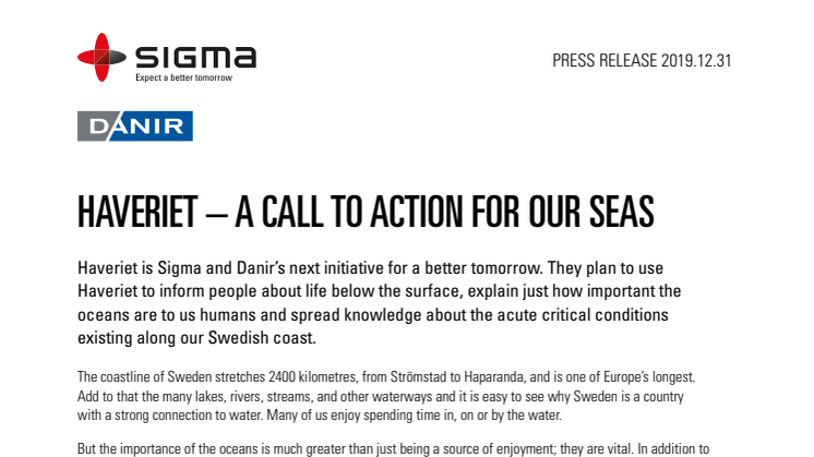 Haveriet - a call to action for our seas